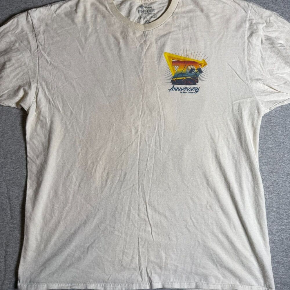 In-N-Out Burger T-Shirt 70th Anniversary 1948-2018 Ferris Wheel white Size XL